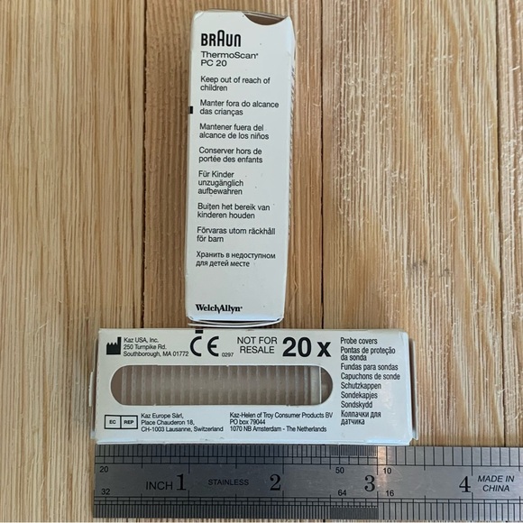 Welch Allyn Braun Lens Covers for Braun Thermoscan Thermometer OEM 2 packs Of 20 - Picture 7 of 8